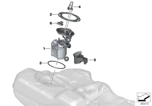 BMW Fuel Pump and Sender Assembly Part for BMW G30,G31 5 series,6 series: 16117476107, 16119468608